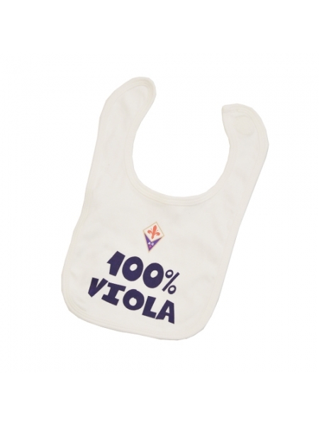 Bavaglino con scritta 100% Viola ACF Fiorentina